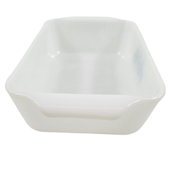 Fire King Anchor Hocking Blue Cornflower White Milk 1.5 QT Casserole Baking Dish - Picture 3 of 16